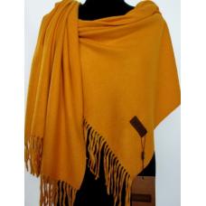 Женский теплый палантин Cashmere KT165-8 Рыжий