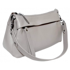 Жіноча сумка Polina & Eiterou кольору тауп з м'якої натуральної шкіри зі знімним ременем