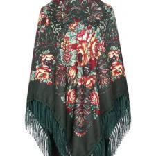 Національна українська велика хустка зелена K74-4T